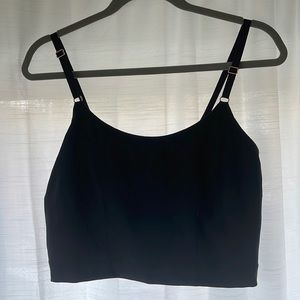 Davin & Adley Amelia Pumping & Nursing Crop Cami/ Bra in Black